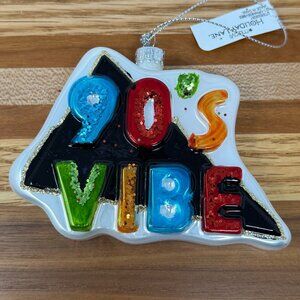 90s Vibe Holiday Lane Macy's Christmas Ornament Gen X Millennial Glitter Retro